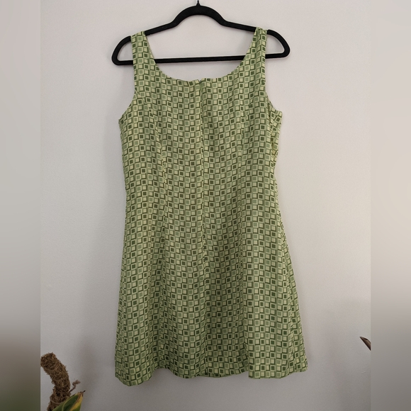 Retro vintage EXCHANGE green mini shift dress - Picture 3 of 4